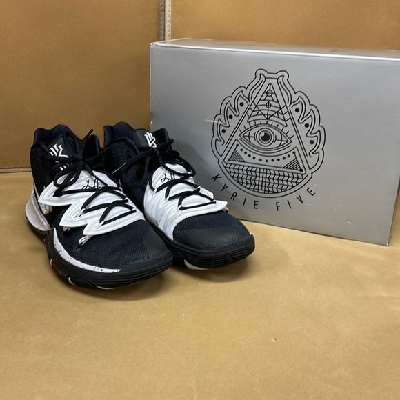 Nike Shoes - Nike Kyrle 5 Basketball Black/White  Unisex Sneakers Shoes